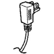 Refrigerator Power Cord Assembly for LG LFX25971ST/01 - Part 6411JB1042L
