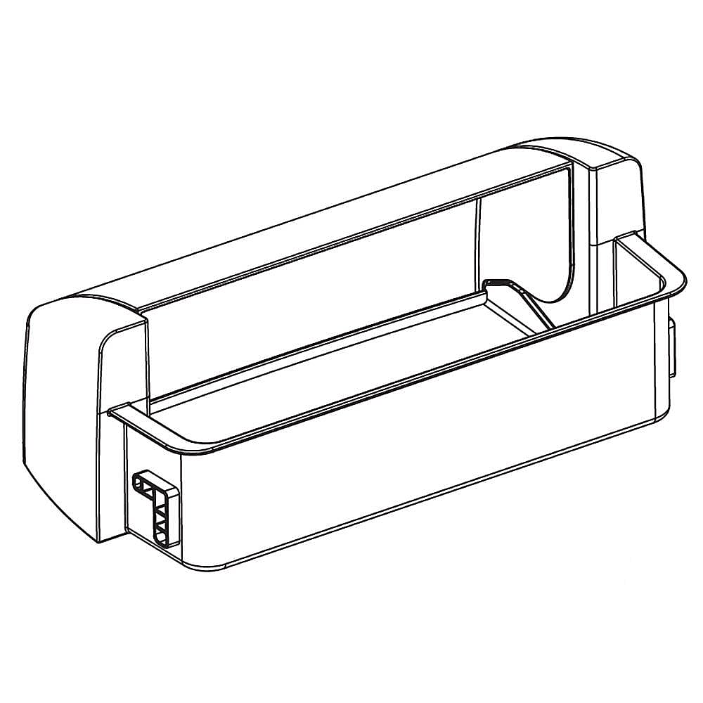 Part #aap73792102, Refrigerator Dairy Bin And Cover / 17.00 x 13.00 x 9.00