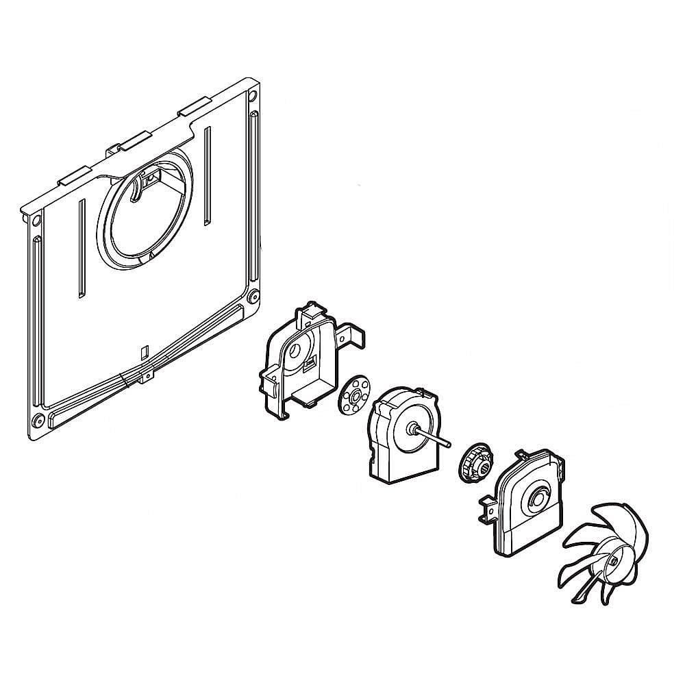 Part #aba74268204, Refrigerator Motor Bracket Assembly