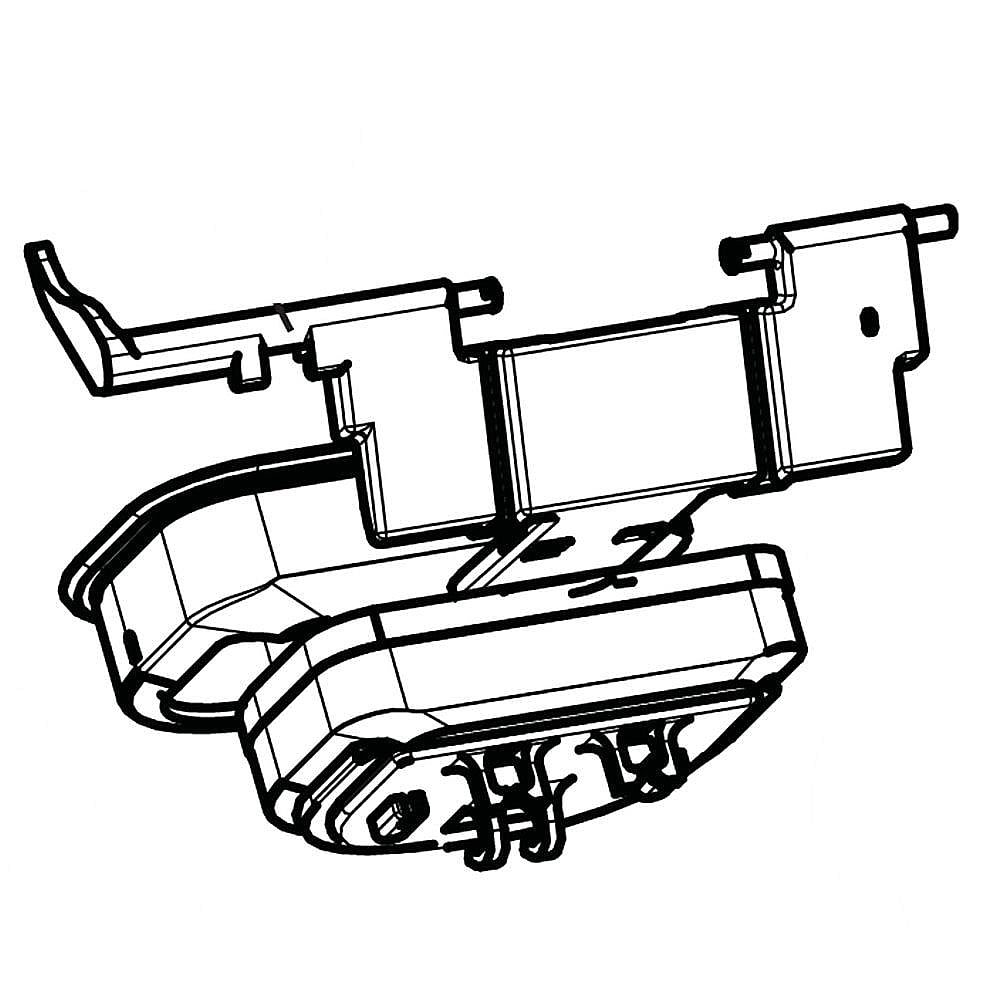 Kenmore Part #abn73678306, Refrigerator Dispenser Ice Chute Cap And Gasket Assembly | 10.71 x 7.00 x 6.71