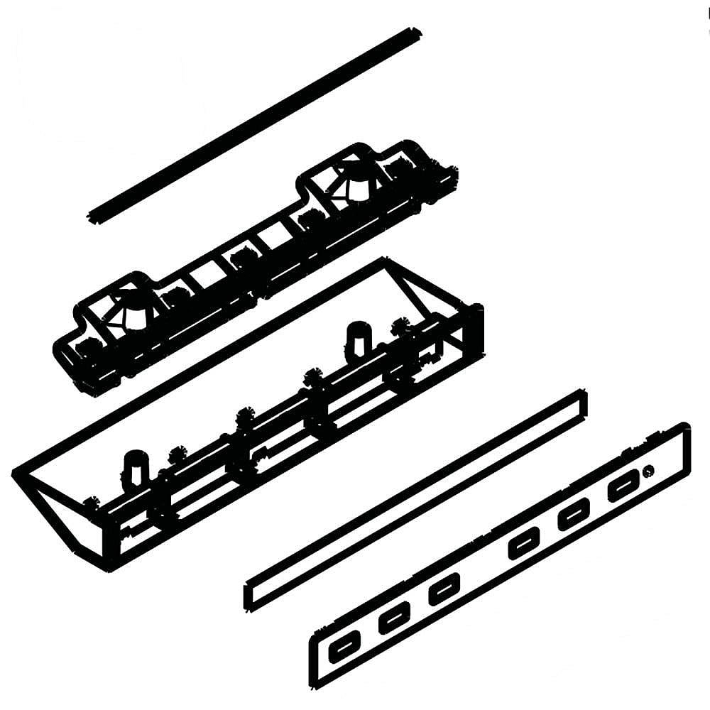 Part #abq73482312, Lg Refrigerator Led Display Board Assembly