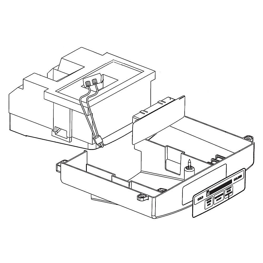 Part #abq73946702, Refrigerator Display Control Board Housing Assembly / 17.00 x 13.89 x 9.00
