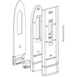 Refrigerator Air Duct And Cover Assembly for LG LBN10551SW/01 - Part ABQ74149301