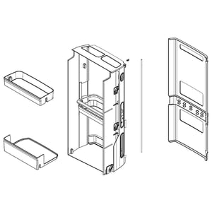 Refrigerator Convenience Door Case Assembly ABQ77140102