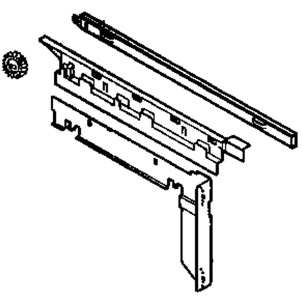 Refrigerator Freezer Door Rail Support, Right