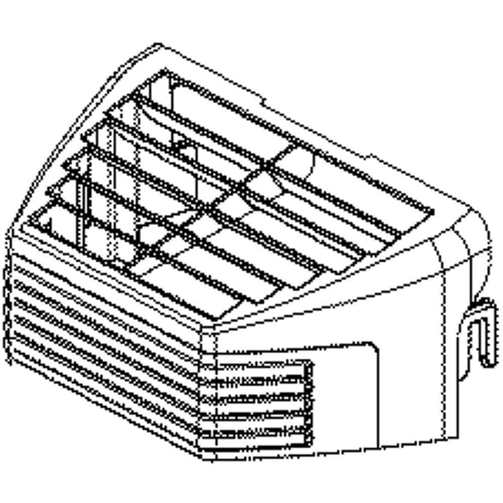 Part #acq34471303, Refrigerator Ice Container Cover