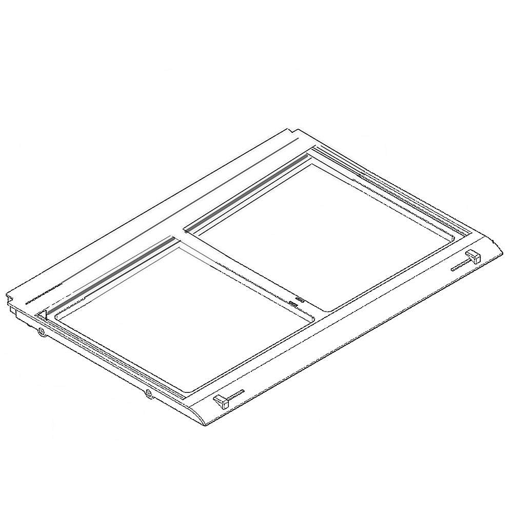 Kenmore Part #acq74914501, Refrigerator Crisper Drawer Cover Frame | 34.00 x 21.00 x 7.67
