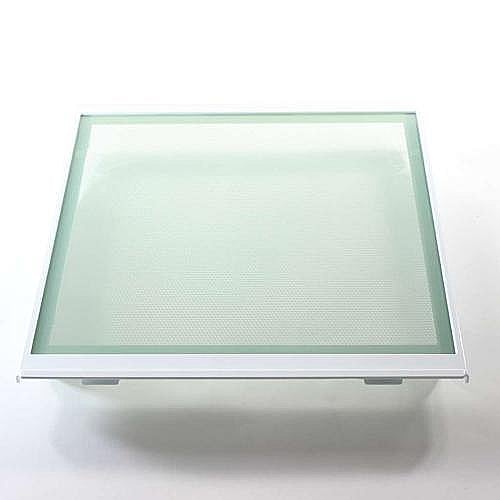 Part #acq76008428, Refrigerator Crisper Drawer Cover Assembly / 34.60 x 21.00 x 7.80