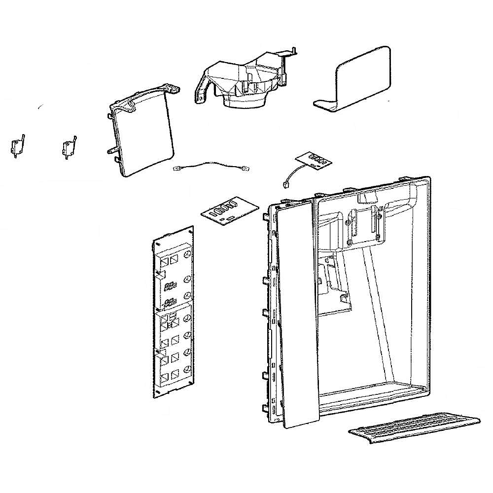Refrigerator Dispenser Assembly