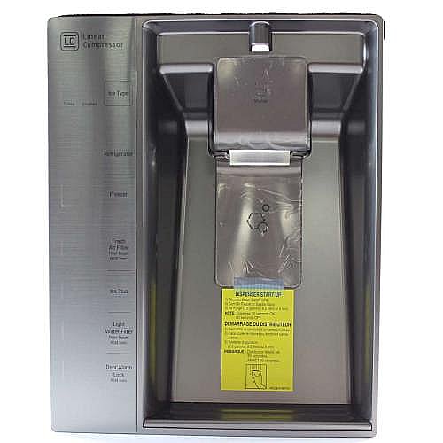 Part #acq85430264, Refrigerator Display Cover Assembly