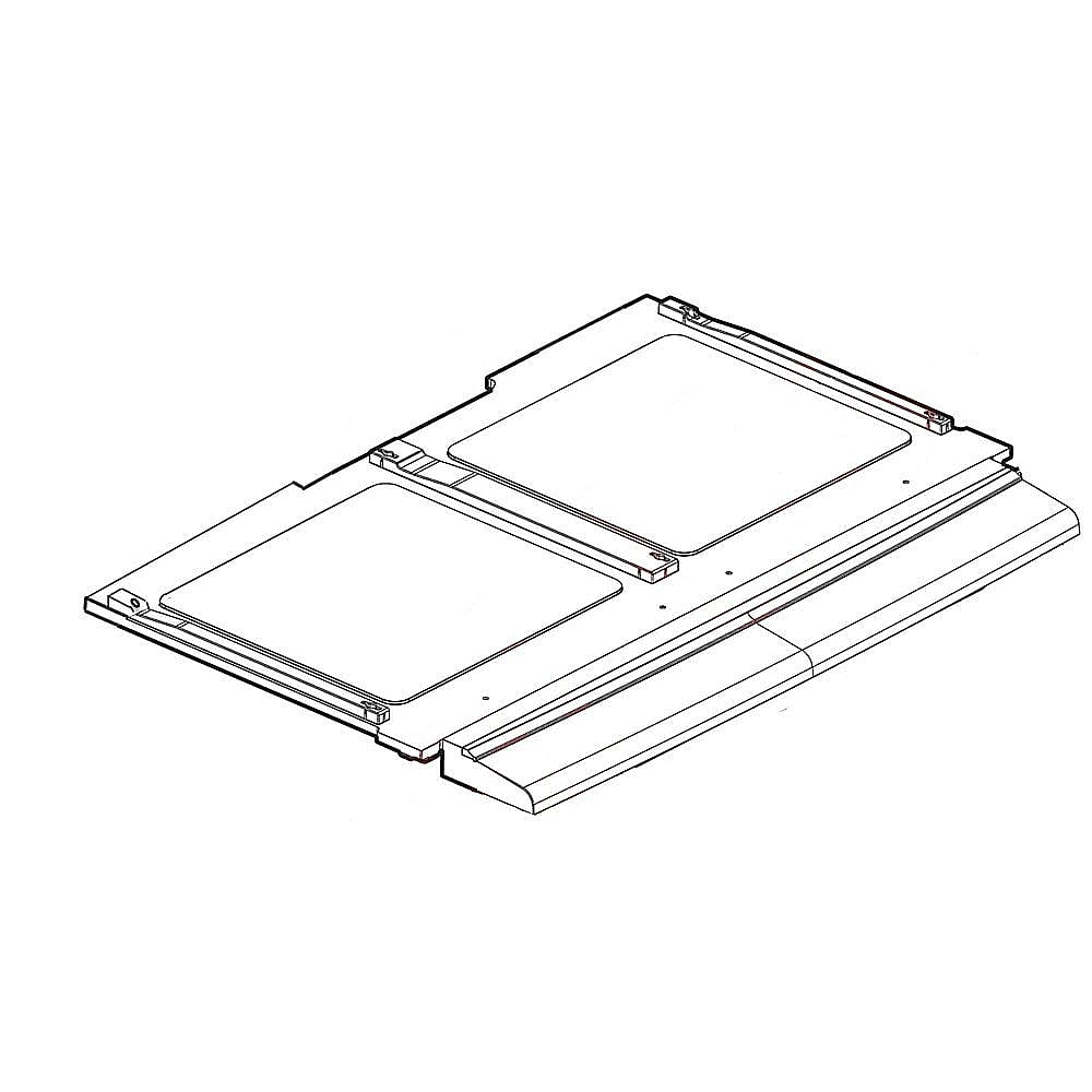 Part #acq85448408, Refrigerator Deli Drawer Cover / 38.71 x 31.43 x 8.57