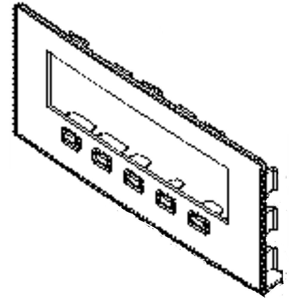 Part #acq86045310, Refrigerator Display Cover Assembly