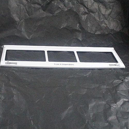 LG Part #acq86124706, Refrigerator Crisper Drawer Cover Frame | 35.68 x 20.77 x 8.41