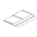 Refrigerator Pantry Drawer Cover Frame And Door Assembly ACQ86124802