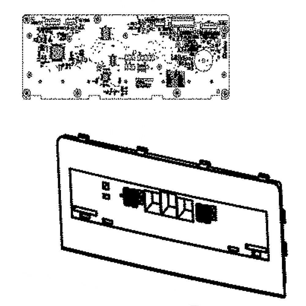 Part #acq86409713, Refrigerator Dispenser Control Panel Assembly / 16.00 x 13.50 x 3.00