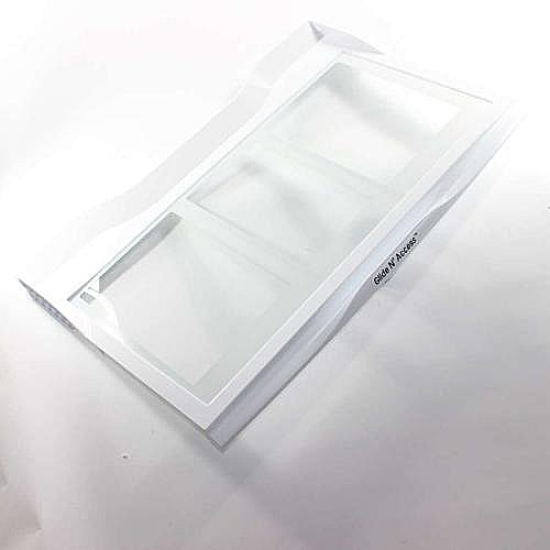 Part #acq87005803, Refrigerator Crisper Drawer Cover Assembly / 34.00 x 21.00 x 14.00
