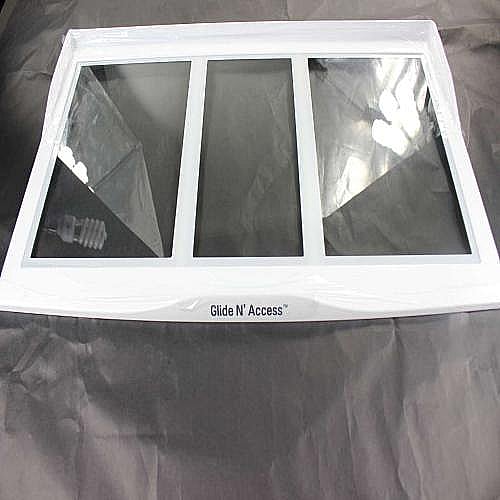 Part #acq87005808, Refrigerator Crisper Drawer Cover Assembly / 34.54 x 20.92 x 8.54