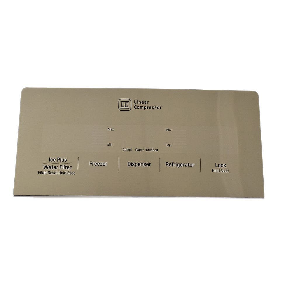 Part #acq87420603, Refrigerator Dispenser Control Panel Assembly / 14.50 x 11.50 x 2.75