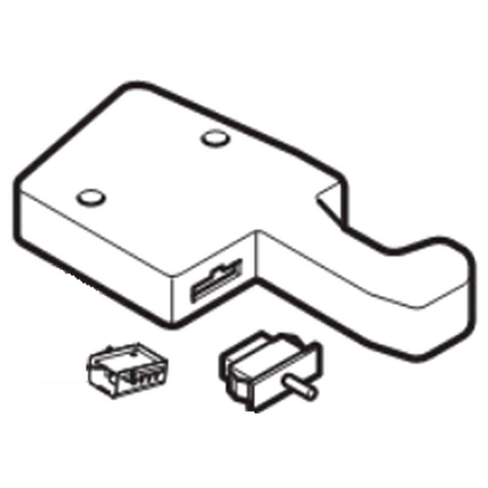 Part #acq87498104, Refrigerator Door Hinge Cover Assembly