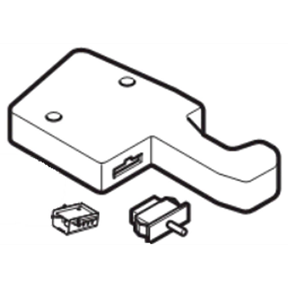 Part #acq87498107, Refrigerator Hinge Cover Assembly
