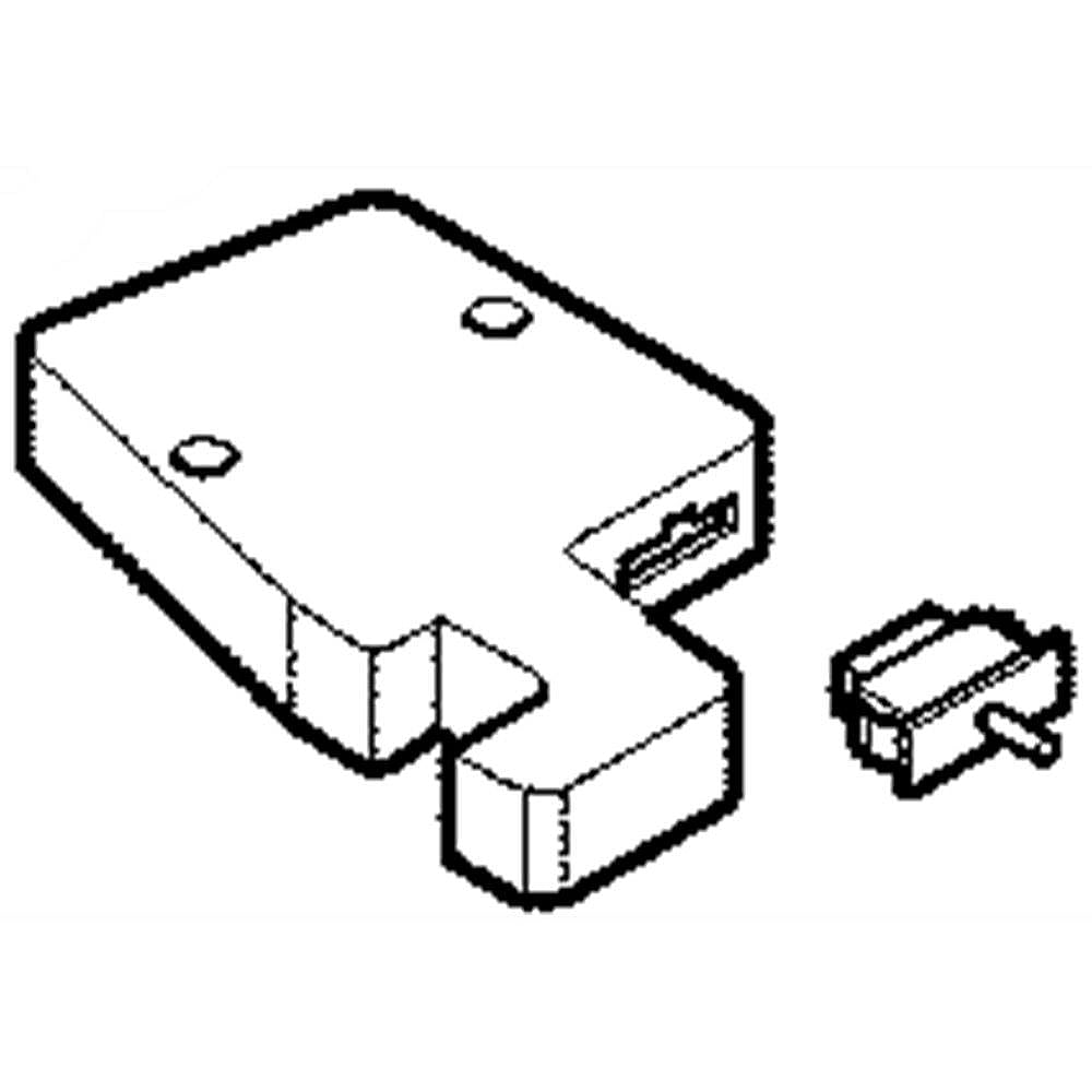 Part #acq87498108, Kenmore Refrigerator Freezer Door Hinge Cover Assembly