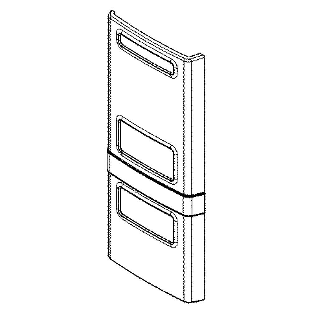 Part #acq89583603, Refrigerator Convenience Door Case Cover, Front (Replaces Acq89583601) / 35.93 x 20.79 x 8.29
