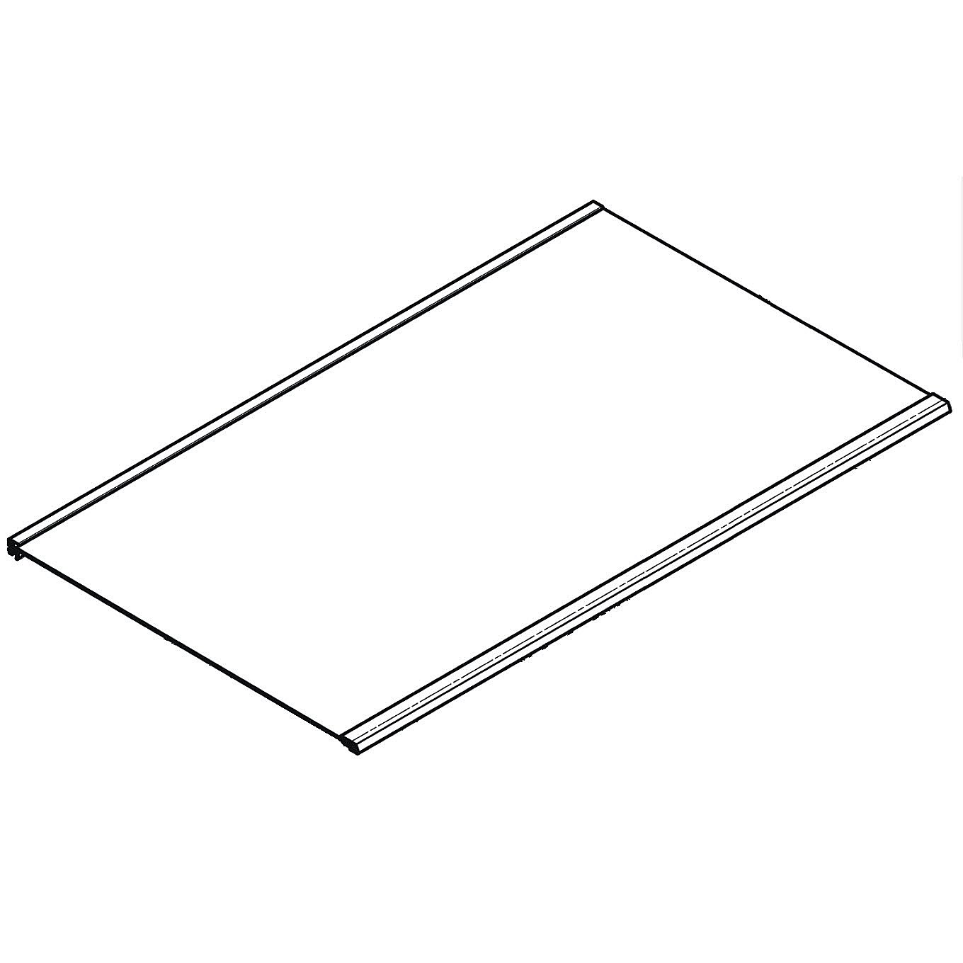 Part #acq89791110, Refrigerator Crisper Drawer Cover Assembly