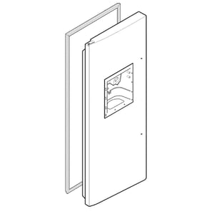 Lg Refrigerator Freezer Door Assembly ADC30116551