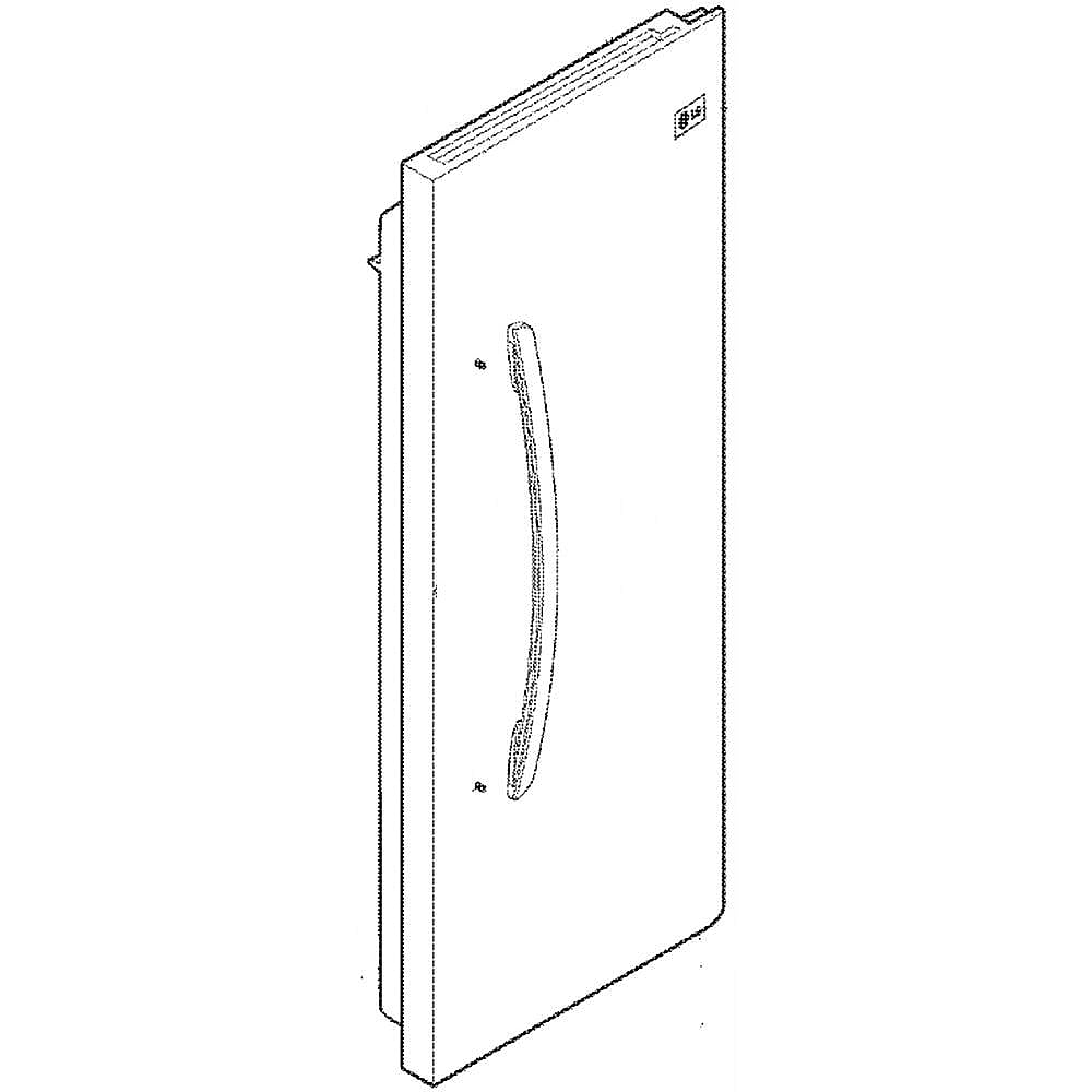 Photo of GE Part #adc72966513, Lg Refrigerator Door Assembly from Repair Parts Direct