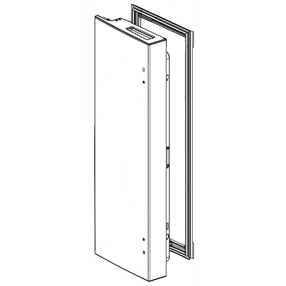 Photo of GE Part #adc73746439, Refrigerator Door Assembly, Left from Repair Parts Direct