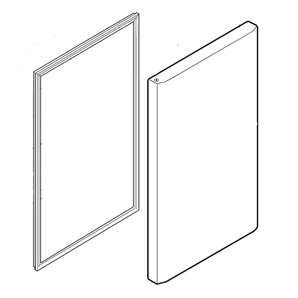 Photo of GE Part #adc73945713, Refrigerator Door Assembly from Repair Parts Direct