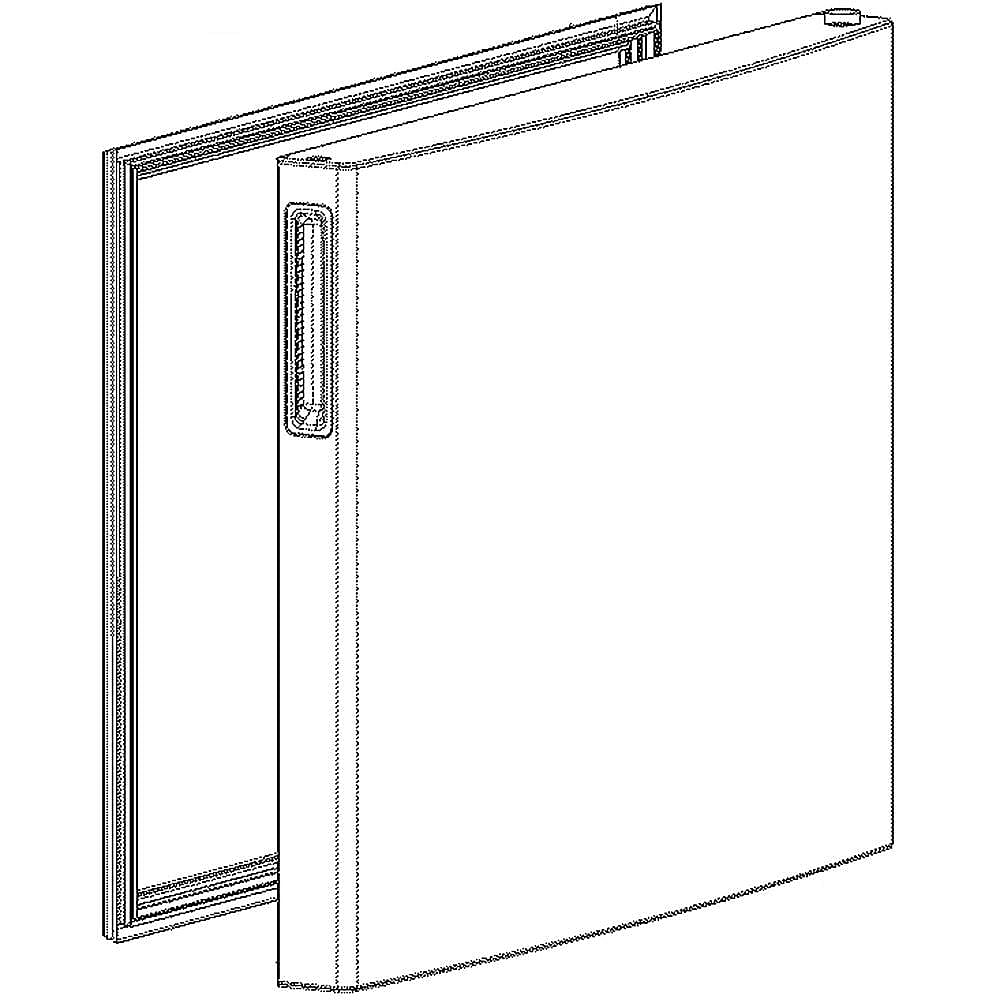 Part #adc74207320, Kenmore Elite Refrigerator Freezer Door Assembly