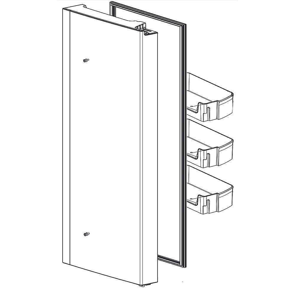 Photo of LG Part #adc74625501, Refrigerator Convenience Door Inner Frame from Repair Parts Direct