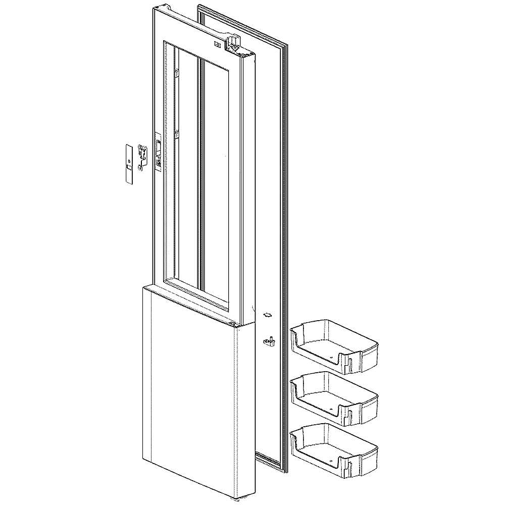 Photo of Part #adc74625511, Home Bar Door Assembly from Repair Parts Direct