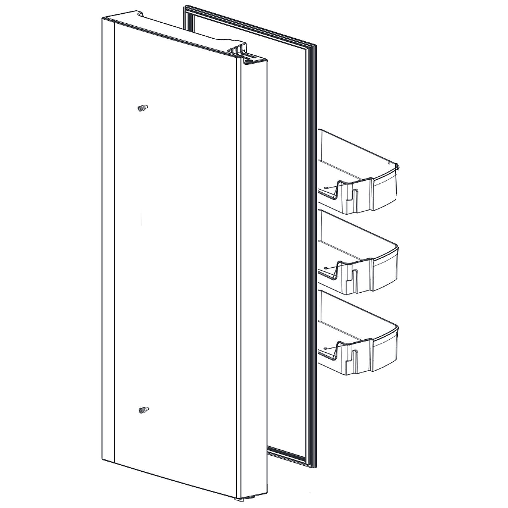 Part #adc74625526, Refrigerator Convenience Door Assembly