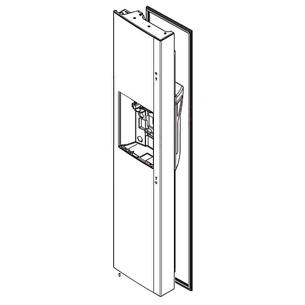 Kenmore Elite Part #adc74646430, Refrigerator Freezer Door Assembly