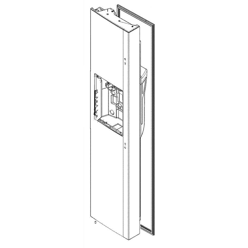 Kenmore Part #adc74646449, Refrigerator Freezer Door Assembly