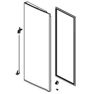 Refrigerator Convenience Door Outer Panel Assembly (replaces Adc74705736) ADC74705754