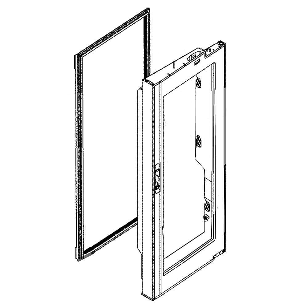 Photo of LG Part #adc74746801, Refrigerator Door Assembly, Right from Repair Parts Direct