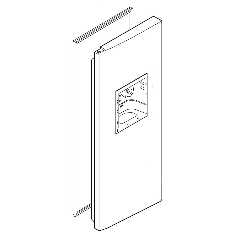 Photo of LG Part #adc74925511, Refrigerator Freezer Door Assembly from Repair Parts Direct