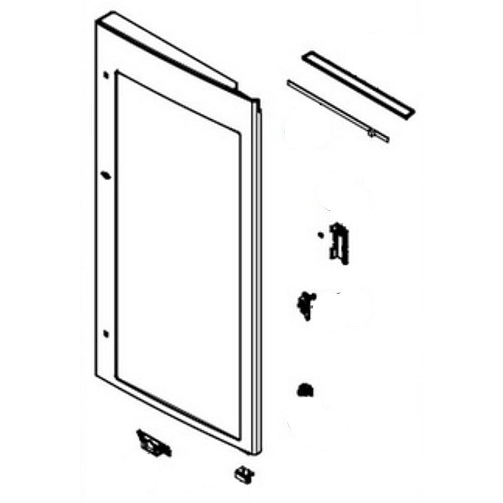 Part #adc75566721, Refrigerator Convenience Door Outer Panel Assembly / 41.53 x 29.57 x 9.84