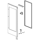 Refrigerator Convenience Door Outer Panel Assembly ADC75586122