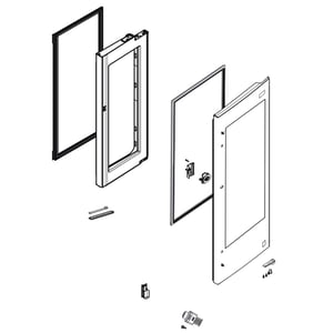 Refrigerator Convenience Door Assembly (replaces Add75775901, Add75775914) ADC76265712