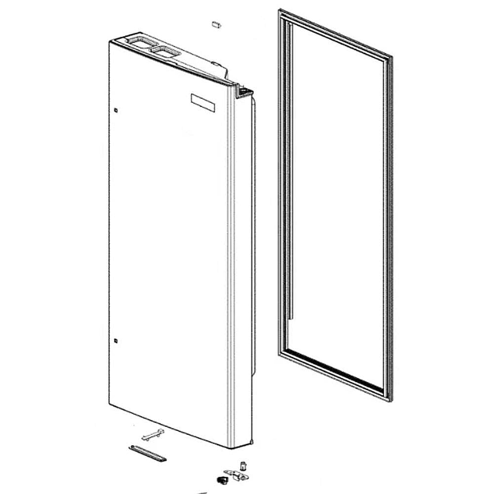 Part #add73358351, Kenmore Elite Refrigerator Door Assembly / 48.00 x 24.00 x 10.00