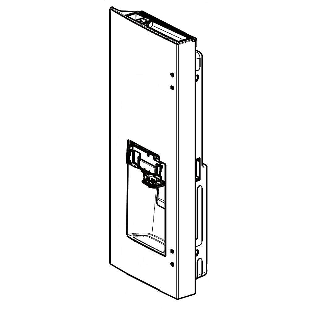 Part #add73497637, Lg Refrigerator Door Assembly, Left / 46.42 x 24.07 x 14.59