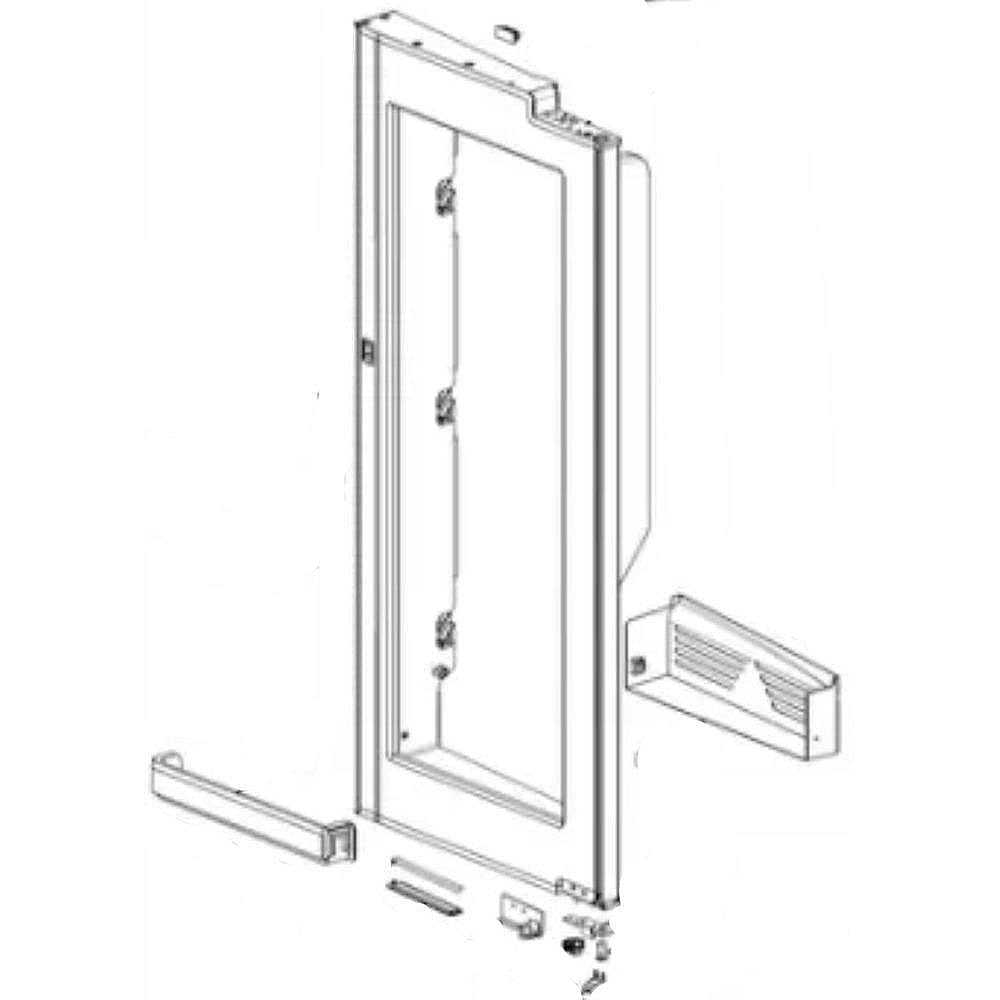 Part #add73536440, Refrigerator Convenience Door Inner Frame / 47.87 x 25.33 x 10.00