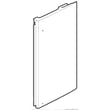 Refrigerator Door Assembly, Right for Kenmore 79573054411 - Part ADD73656037