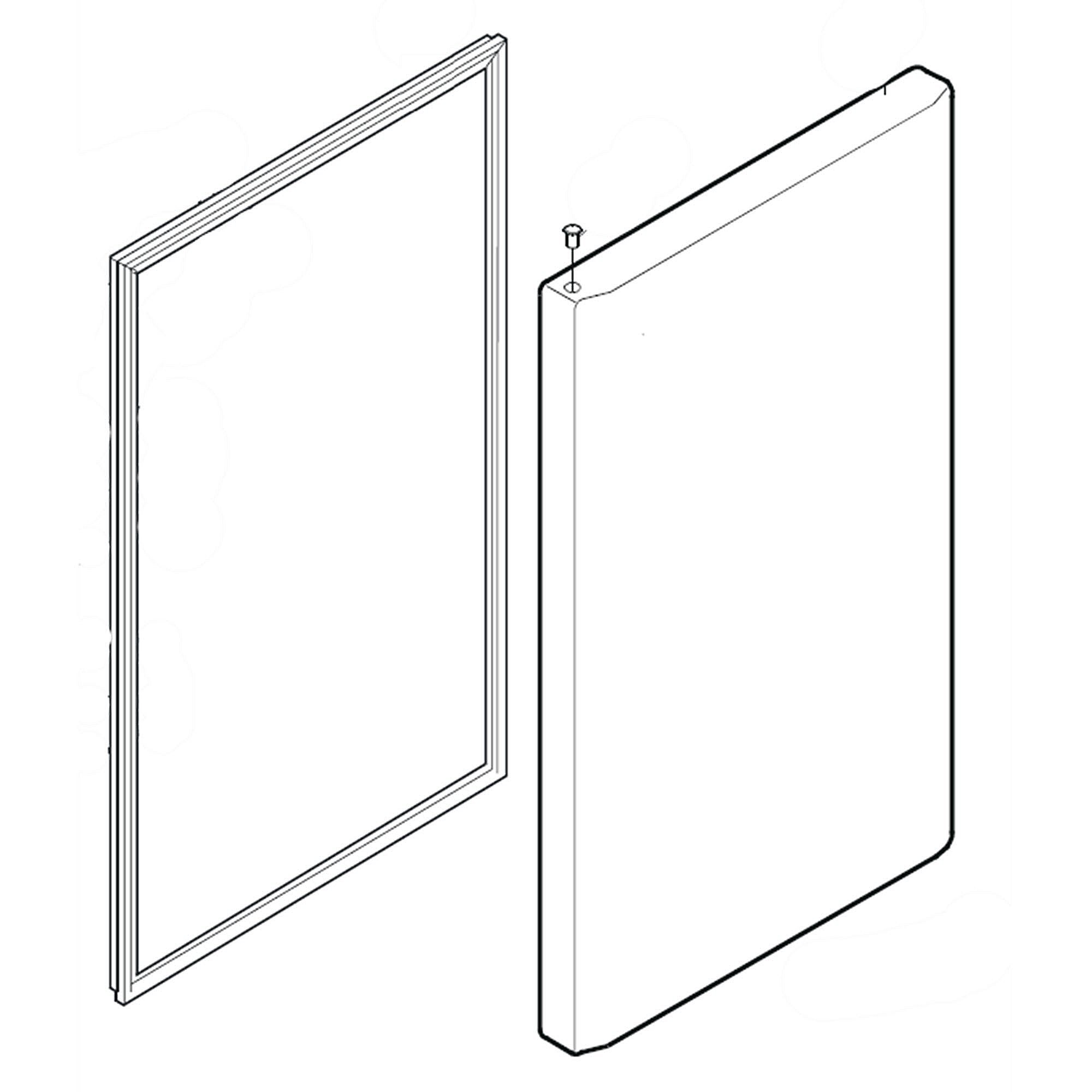 Photo of LG Part #add73896115, Refrigerator Door Assembly | 40.00 x 36.92 x 8.50 from Repair Parts Direct