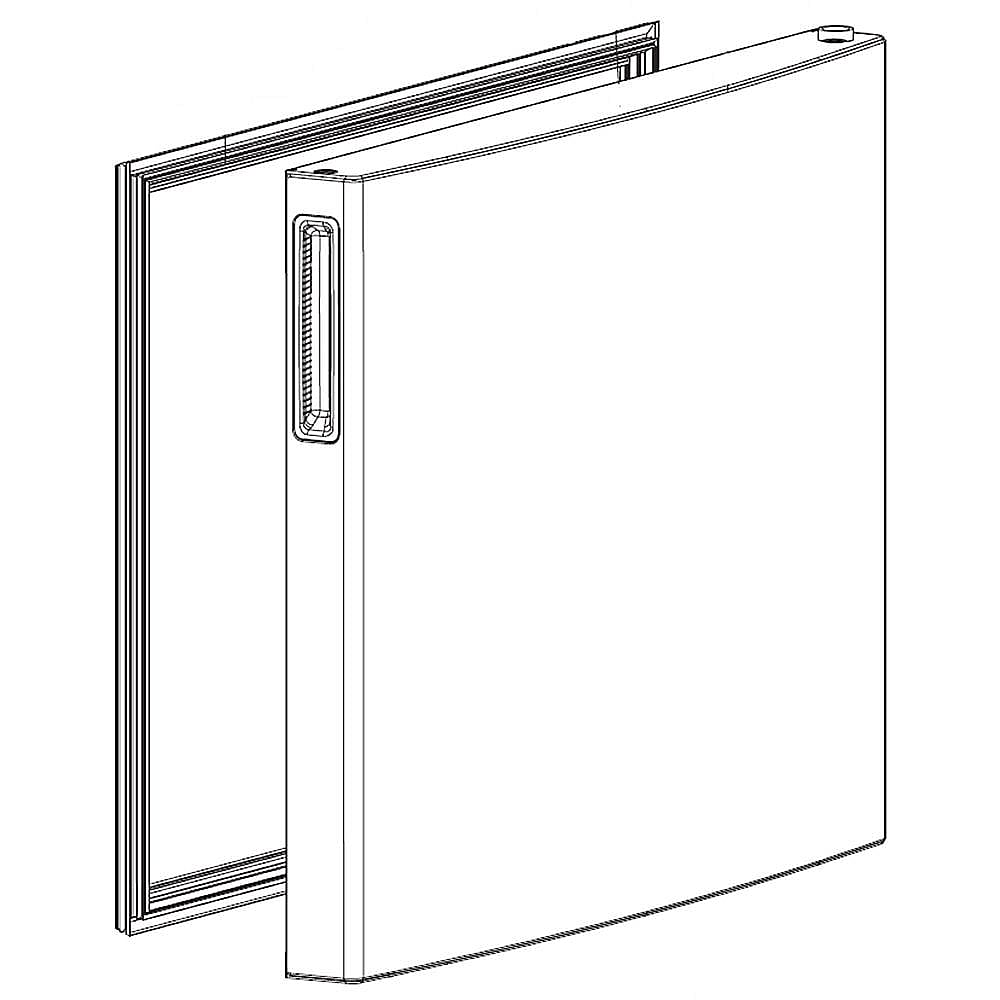 Part #add73956011, Kenmore Elite Refrigerator Freezer Door Assembly