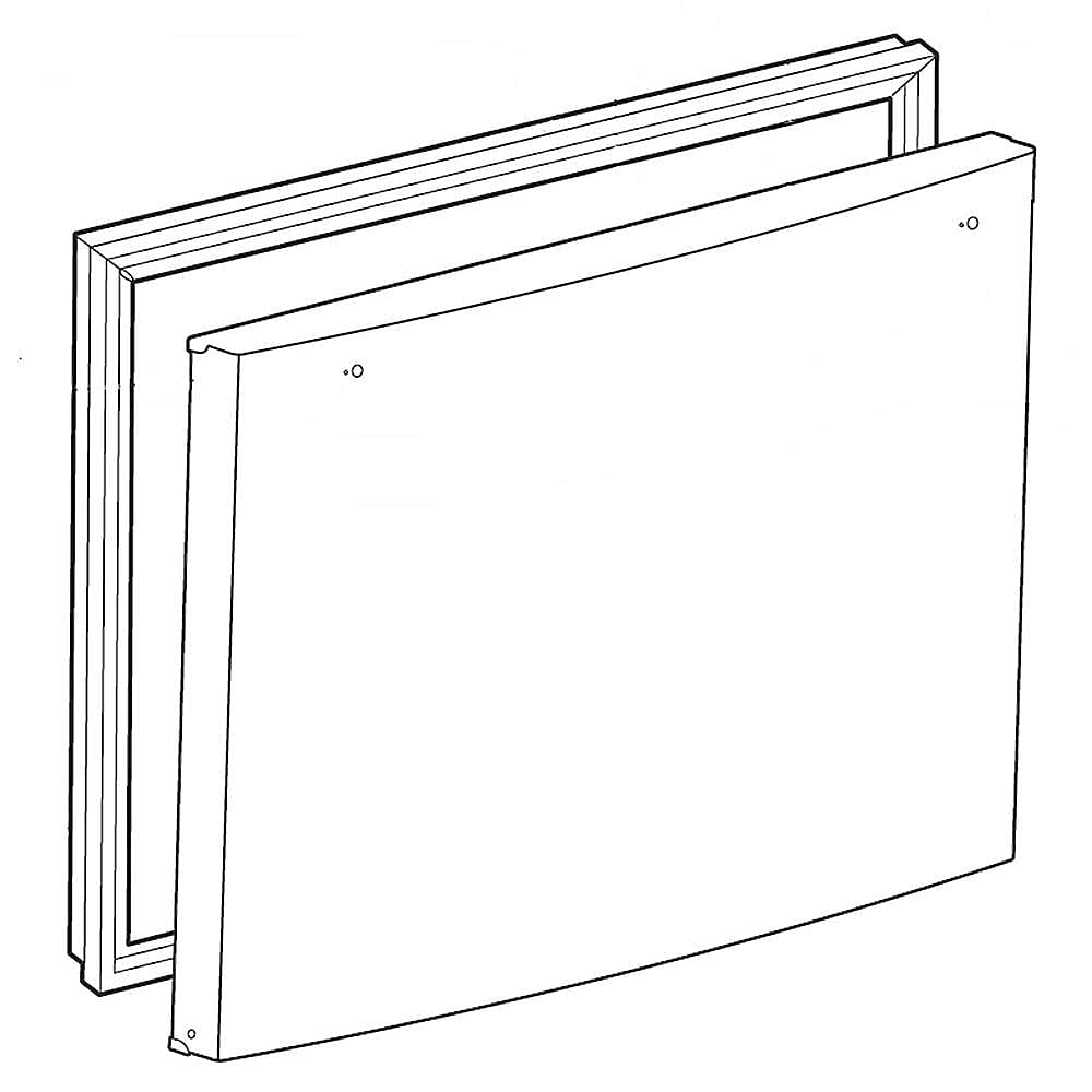 Photo of GE Part #add73956019, Refrigerator Freezer Door Assembly from Repair Parts Direct